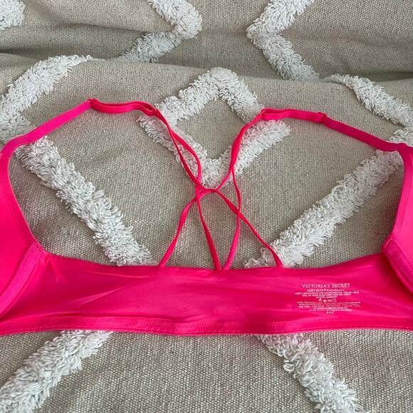 Victoria’s Secret Very Sexy Racerback Strappy Push Up Bra Pink Women’s Size 34C - Picture 5 of 9